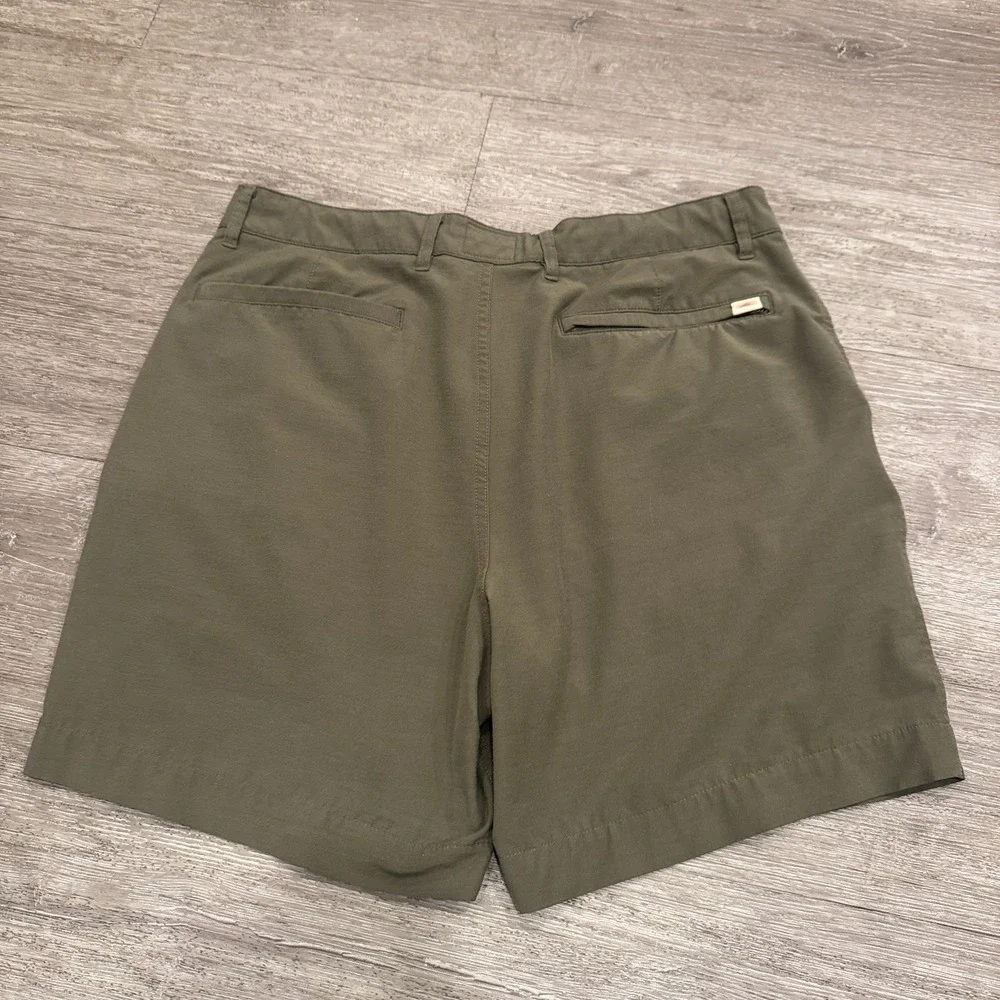 Faherty Shorts Mens 34 Green All Day Drawstring Performance Stretch 7